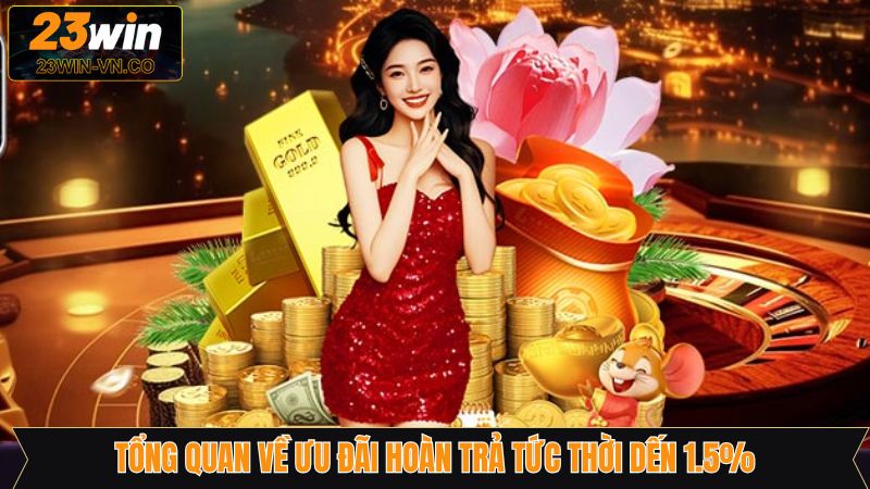 Tìm hiểu bao quát về ưu đãi hoàn trả tức thời đến 1.5%